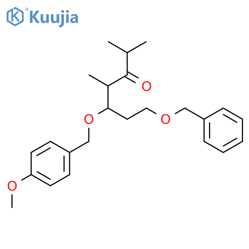 3-Heptanone, 5-[(4-methoxyphenyl)methoxy]-2,4-dimethyl-7-(phenylmethoxy)-, (4S,5R)- structure