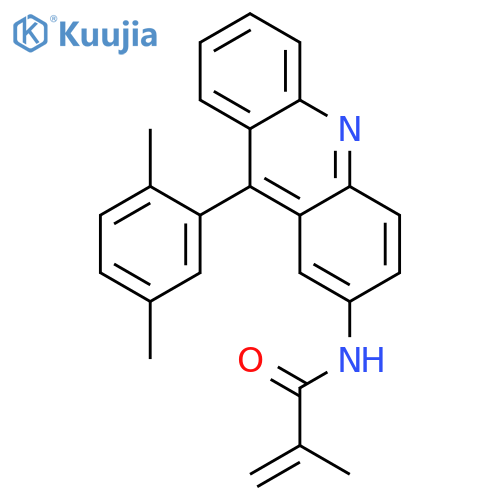 2-Propenamide, N-[9-(2,5-dimethylphenyl)-2-acridinyl]-2-methyl- structure