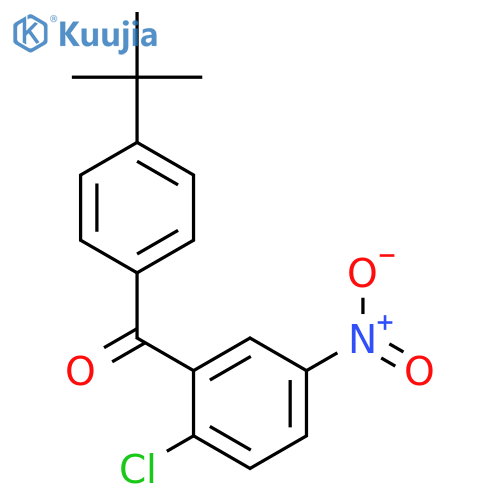 Methanone, (2-chloro-5-nitrophenyl)[4-(1,1-dimethylethyl)phenyl]- structure