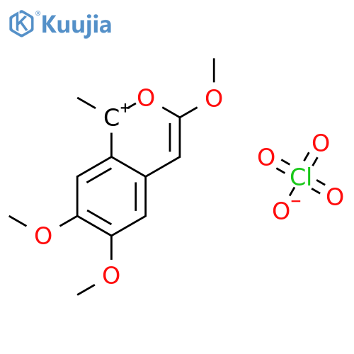 2-Benzopyrylium, 3,6,7-trimethoxy-1-methyl-, perchlorate structure