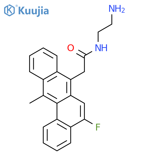 N-(2-Aminoethyl)-2-(5-fluoro-12-methyltetraphen-7-YL)acetamide structure