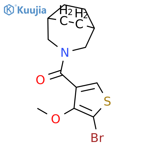 3-Azabicyclo[3.2.2]nonane, 3-[(5-bromo-4-methoxy-3-thienyl)carbonyl]- structure