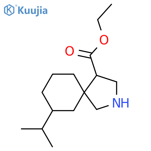 ethyl 7-(propan-2-yl)-2-azaspiro4.5decane-4-carboxylate structure
