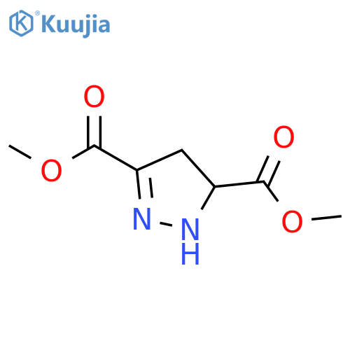1H-Pyrazole-3,5-dicarboxylic acid, 4,5-dihydro-, dimethyl ester structure
