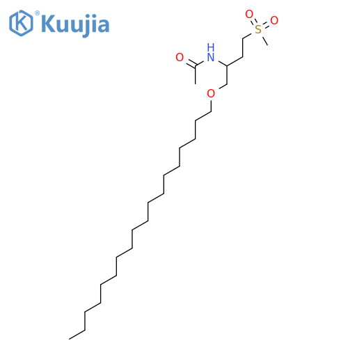 Acetamide, N-[3-(methylsulfonyl)-1-[(octadecyloxy)methyl]propyl]- structure