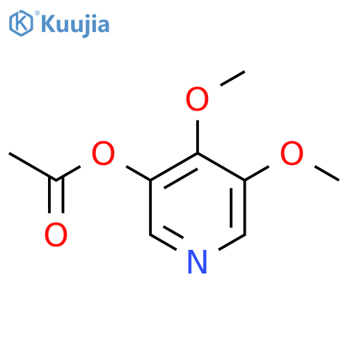 Acetic acid 4,5-dimethoxypyridin-3-yl ester structure
