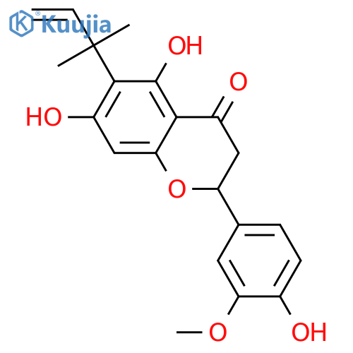 3'-O-Methyl-6-(1,1-dimethylallyl)eriodictyol structure