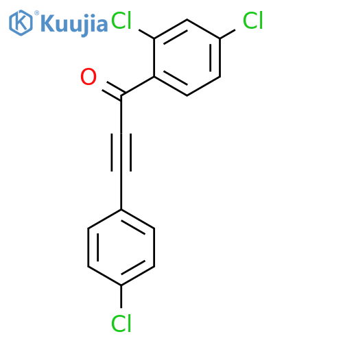 2-Propyn-1-one, 3-(4-chlorophenyl)-1-(2,4-dichlorophenyl)- structure