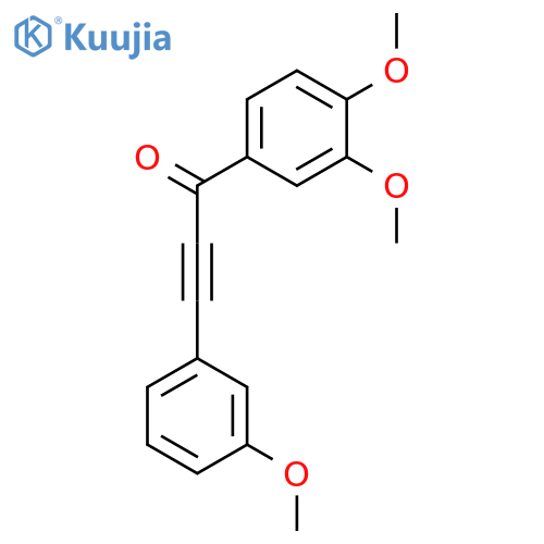 2-Propyn-1-one, 1-(3,4-dimethoxyphenyl)-3-(3-methoxyphenyl)- structure