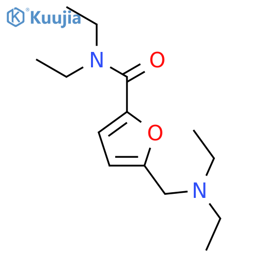 2-Furancarboxamide, 5-[(diethylamino)methyl]-N,N-diethyl- structure