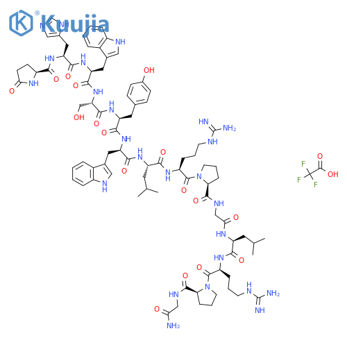(D-Trp6)-LHRH-Leu-Arg-Pro-Gly amide Trifluoroacetate structure