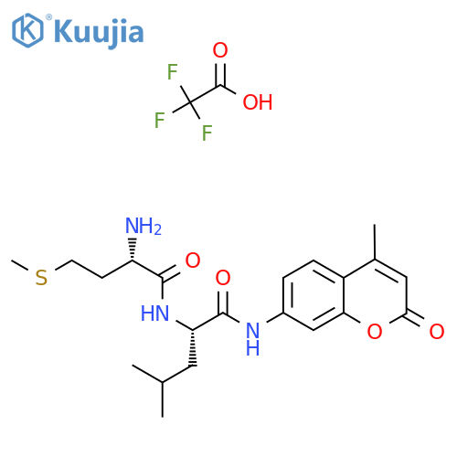 H-Met-Leu-AMC·TFA structure