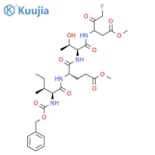 Z-Ile-Glu(OMe)-Thr-DL-Asp(OMe)-fluoromethylketone structure