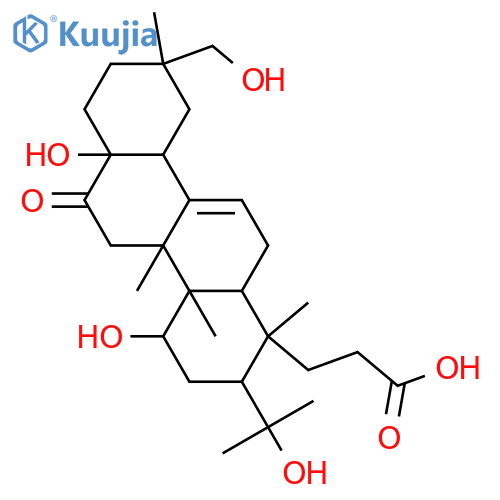 4,7,17,29-Tetrahydroxy-28-nor-16-oxo-3,4-seco-12-oleanen-3-oic acid; (7β,17β)-form structure