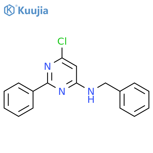 4-Pyrimidinamine, 6-chloro-2-phenyl-N-(phenylmethyl)- structure