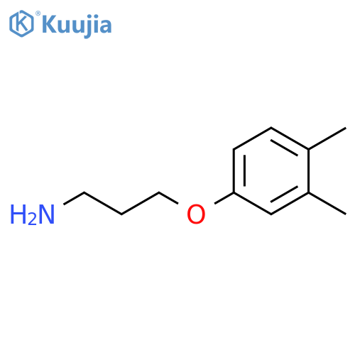 3-(3,4-dimethylphenoxy)propan-1-amine structure