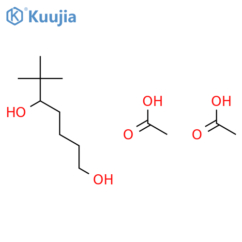 Acetic acid--6,6-dimethylheptane-1,5-diol (2/1) structure