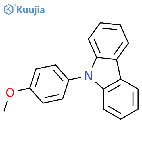 9-(4-methoxyphenyl)-9H-Carbazole structure