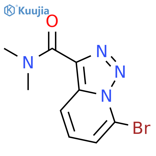 [1,2,3]TRIAZOLO[1,5-A]PYRIDINE-3-CARBOXAMIDE, 7-BROMO-N,N-DIMETHYL- structure