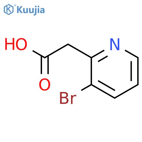 2-(3-bromo-2-pyridyl)acetic acid;hydrochloride structure