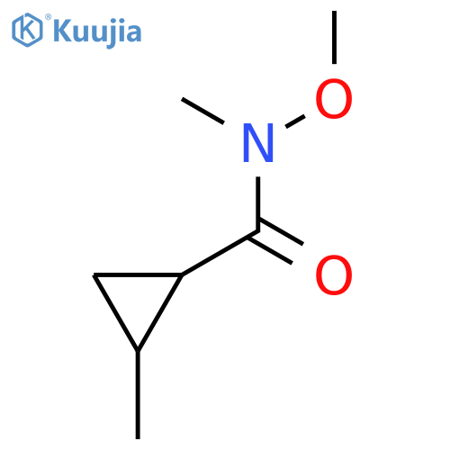 Cyclopropanecarboxamide,N-methoxy-N,2-dimethyl- structure