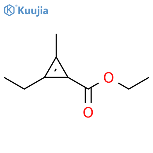 2-Cyclopropene-1-carboxylic acid, 2-ethyl-3-methyl-, ethyl ester structure
