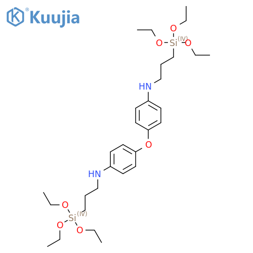 4,4'-Oxybis[N-[3-(triethoxysilyl)propyl]aniline] structure