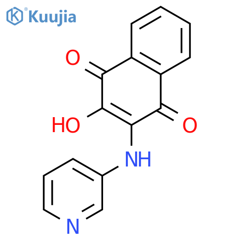 1,4-Naphthalenedione, 2-hydroxy-3-(3-pyridinylamino)- structure