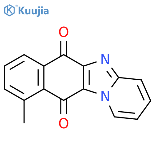 Naphth[2',3':4,5]imidazo[1,2-a]pyridine-6,11-dione, 10-methyl- structure