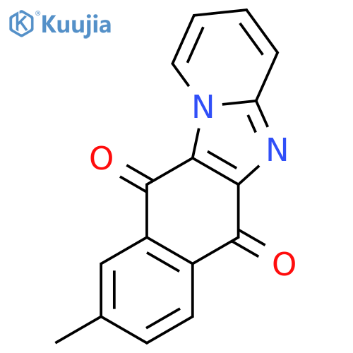Naphth[2',3':4,5]imidazo[1,2-a]pyridine-6,11-dione, 9-methyl- structure