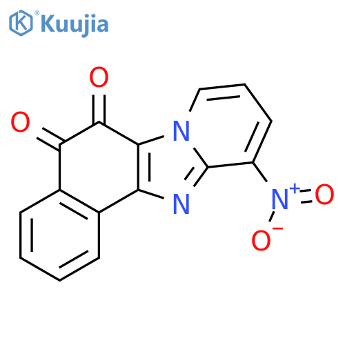 Naphth[1',2':4,5]imidazo[1,2-a]pyridine-5,6-dione, 11-nitro- structure