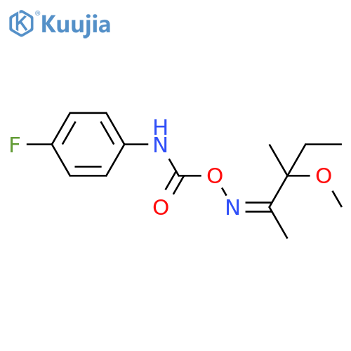 2-pentanone, 3-methoxy-3-methyl-, O-[[(4-fluorophenyl)amino]carbonyl]oxime, (2Z)- structure