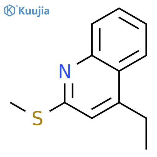 Quinoline, 4-ethyl-2-(methylthio)- structure