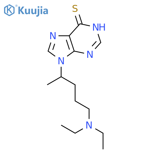 6H-Purine-6-thione,9-[4-(diethylamino)-1-methylbutyl]-1,9-dihydro- structure