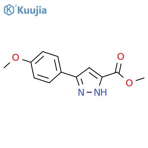 methyl 3-(4-methoxyphenyl)-1H-pyrazole-5-carboxylate structure