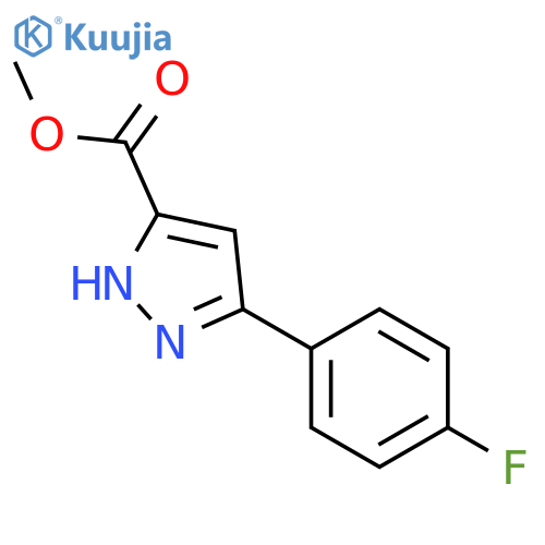 methyl 3-(4-fluorophenyl)-1H-pyrazole-5-carboxylate structure
