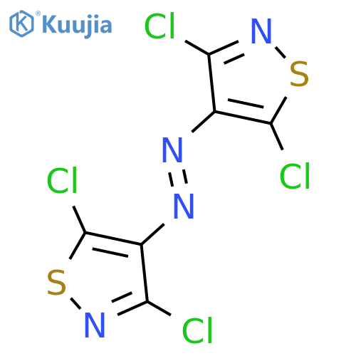 4,4'-[(E)-Diazenediyl]bis(3,5-dichloro-1,2-thiazole) structure
