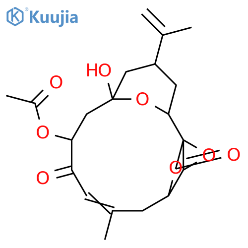 3,13:11,12-Diepoxy-3,5-dihydroxy-18-nor-6-oxo-7,15-cembradien-20,10-olide; (1R,3S,5R,7Z,10S,11S,12S,13R)-form, 5-Ac structure