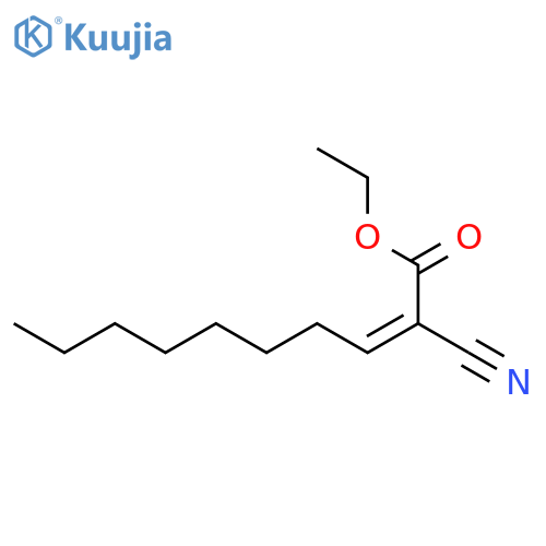 Ethyl 2-cyanodec-2-enoate structure