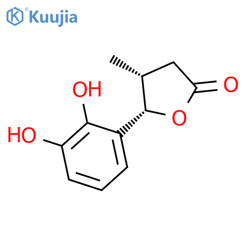 2(3H)-Furanone,5-(2,3-dihydroxyphenyl)dihydro-4-methyl-, (4S,5R)-rel-(-)- structure