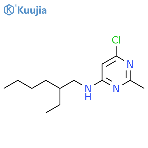6-chloro-N-(2-ethylhexyl)-2-methylpyrimidin-4-amine structure