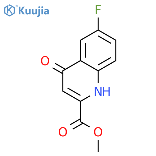 6-Fluoro-4-hydroxy-quinoline-2-carboxylic Acid methyl ester structure