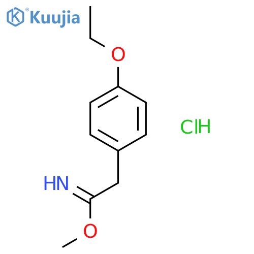 BENZENEETHANIMIDIC ACID, 4-ETHOXY-, METHYL ESTER, HYDROCHLORIDE structure
