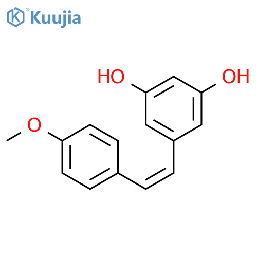 1,3-Benzenediol, 5-[(1Z)-2-(4-methoxyphenyl)ethenyl]- structure