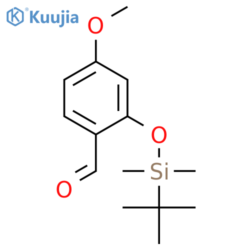 2-{[tert-Butyl(dimethyl)silyl]oxy}-4-methoxybenzaldehyde structure
