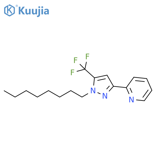 Pyridine, 2-[1-octyl-5-(trifluoromethyl)-1H-pyrazol-3-yl]- structure