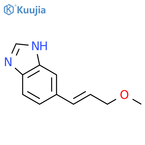 1H-Benzimidazole,6-(3-methoxy-1-propen-1-yl)- structure