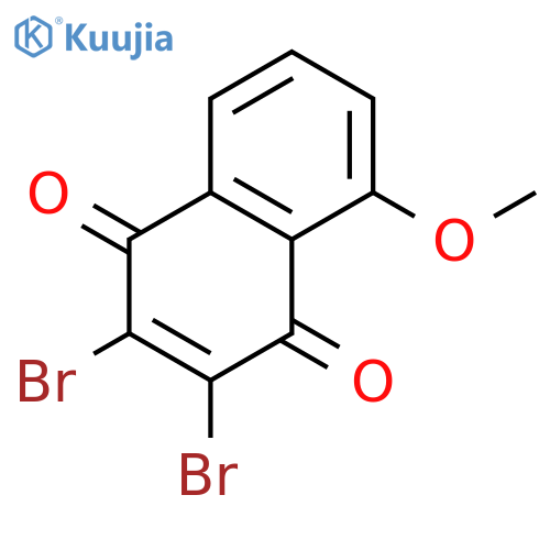 1,4-Naphthalenedione, 2,3-dibromo-5-methoxy- structure
