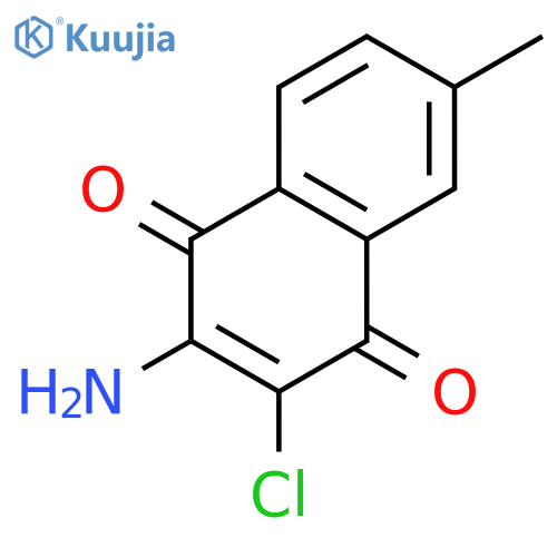 1,4-NAPHTHALENEDIONE, 2-AMINO-3-CHLORO-6-METHYL- structure
