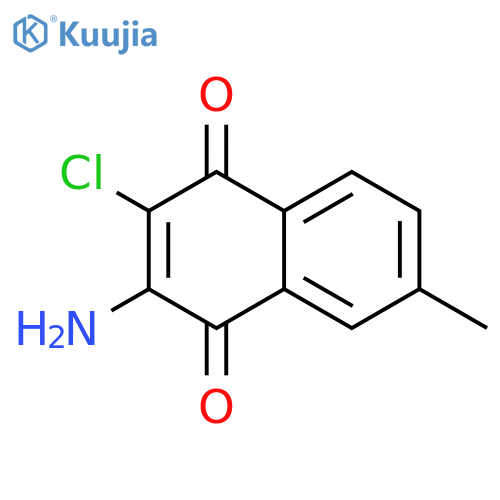1,4-Naphthalenedione, 3-amino-2-chloro-6-methyl- structure